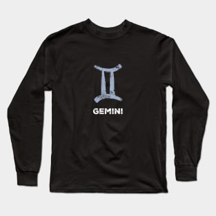 Gemini Zodiac Sign Long Sleeve T-Shirt